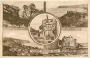 Robin Hoods Bay Yorkshire The North Cliffs Sunset England OLD PHOTO