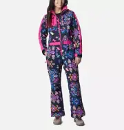 Sz M Columbia Snow Suit Wintertrainer W Winter Snow Bib Ski Omni-Tech Retro