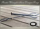 WOOD HEATER TONGS Fireplace Firepit FIRE PIT LOG GRABBER / CLAW (Rustic) BK