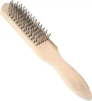Alipis Wooden Handle Stainless Steel Wire Brush for Fish Scales Fish Cleaning Tool for Easy Scale Removal Portable and Reusable Kitchen Essential