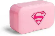Smartshake DC Comic Pill Box Organizer (Pack of 2) Portable Size, BPA Free - Medicine Storage Box for Daily Use - 7-Day Portable Pill case for Travel, Vitamin, and Supplement (Supergirl)