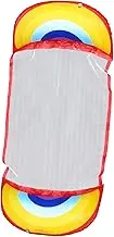 WHAMVOX Inflatable Floating Pad Pool Float Bed Rainbow Pattern Practical and Safe