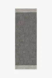 75' x 215' | Machine Washable Runner Rug | Kid & Pet Friendly | Indoor Rug | Solvi Charcoal Rug | Ruggable
