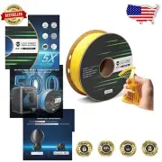 High-Speed Elastic TPU Filament 1.75mm Yellow - 1KG Spool, 95A Hardness