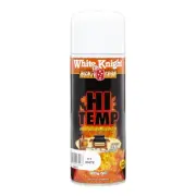 White Knight HIGH TEMP SPRAY PAINT 300g WHITE Heat Resistant To 540°C *Aust Made