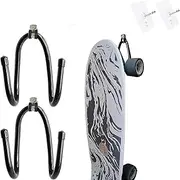 2-Pack Upgrade Skateboard Wall-Mounted Skateboard Hook Hook Skateboard Storage Display Stand with Hardware, Wall Stand Storage Station Organizer Skateboard, Guitar, Headphones, Headphones