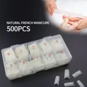 Transparent Nail Tips - Artificial Coffin False Nails Manicure Accessories 500pc