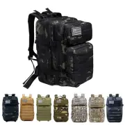 45L Large Military Tactical Army Backpack Outdoor Sport Rucksack Trekking Bags