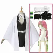 Adult Kids Demon Slayer Kimetsu No Yaiba Anime Kimono Kanroji Mitsuri Cosplay Costume Best Gift E A4 Costume wig 140