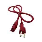 3 Ft Red Power Cable for PROMETHEAN PRM-45 PROJECTOR Replacement Cable
