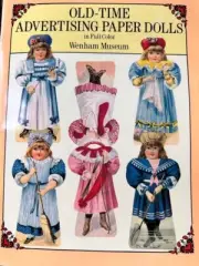Vintage Uncut Old Time Advertising Paper Dolls Double Dolls Book Wenham Museum