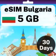 eSIM Bulgaria - 5 GB - 30 Days - Travel eSIM | QR code activation