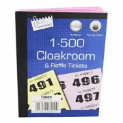 Just Stationery 1-500 Cloakroom Ticket