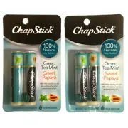 QTY 2 Packages - Chapstick Lip Balm SWEET PAPAYA 2 Pack - *NEW* FAST SHIPPING!