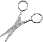 2pcs Hairdressing Scissors Beard Brow Trimmer Haircut Mustache Barber Men Kit Bevel Grooming Facial Body Hair Clipper HONMEET