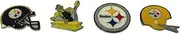 NFL Pittsburgh Steelers Sports Team Logo 4 Pin Set Franchise Timeline Collectible Throwback, Small, Metal, no gemstone