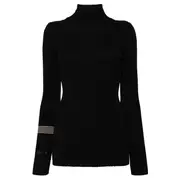 [Y's] Rib Knit High Neck Pullover