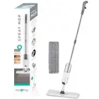 White Spray Mop with Refillable Bottle 360 Swivel Mop Head for Multiple Surfaces