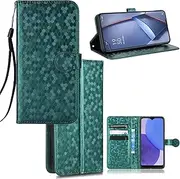 Compatible with Nokia C31 4G Case,Card Slots Holder,Compatible with Nokia C31 4G Vintage Magnetic Closure PU Leather Purse Wallet Cover Green