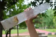 2.6kg Natural Clear Quartz Obelisk Reiki Crystal Wand Point Tower Decor Heal