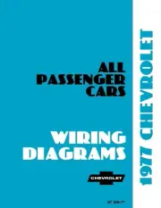 1977 Chevrolet Car Wiring Diagrams - 11x26 inches