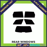 For Audi A6 Estate 99-04 Carbon Pre Cut Window Tint 35% Light Premium 2-ply HP+