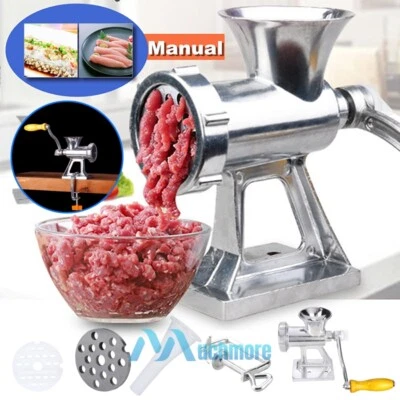 Manual Food Meat Grinder Meat Mincer Sausage Filler Maker Durable Aluminum Alloy