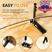 Multi-function Scribing Ruler Tool MeasM1ing Woodworking Construction ContoTR