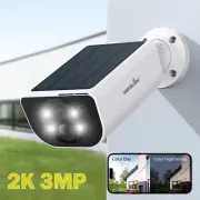 Wansview 2K Solar Security Camera Wireless Home WiFi Outdoor Color Night Vision