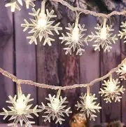 Christmas Snowflake String Lights 10 LED 70inch Light String Light