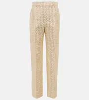 [Valentino] Valentino Optical Valentino boucle pants AU 4 metallic