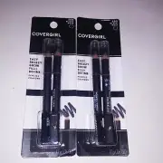 Set of 2 Covergirl Eyebrow Pencil Crayons Black 500 Easy Breezy Brow Fill Define