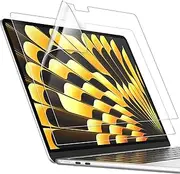 JETech Screen Protector for MacBook Air 15.3-Inch (2025/2024/2023, M4/M3/M2), Anti-Glare PET Matte Film, Anti-Fingerprint, 2-Pack
