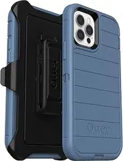 OtterBox Defender Series Case for iPhone 12 & iPhone 12 Pro (Only) - Holster Clip Included - Microbial Defense Protection - Non-Retail Packaging - Baby Blue Jeans (Blue)