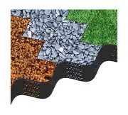 YUEWO Geo Grid Ground Grid 2 Inch (9x17FT) 155 sq ft Geocells Cellular Confin...