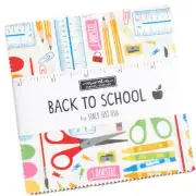 Back To School Moda Charm Pack 42 100% Cotton 5" Precut Fabric Squares
