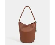 Ladies' Bucket Bag SWhoulder Bag Handbags Brown