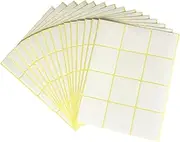 Manusticker A5 Rectangle Label Stickers - Printable - White, 50 x 50 mm, 180 Lables/15 Sheets