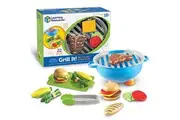 Learning Resources New Sprouts Grill It! Barbecue Set - 22 Piece Set, Ages 18+ Months Toddler Learning Toys, Preschool Toys, Pretend Play Food, Outdoor Play Food Toys