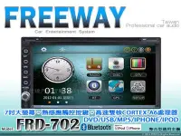 在飛比找Yahoo!奇摩拍賣優惠-音仕達汽車音響 FREEWAY【FRD-702】7吋DVD/