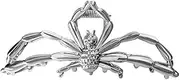 Metal Spider Hair Claw Clips for Women - Large Silver Strong Hold Hair Clamps and Jaw Clips - Spider Hair Accessories