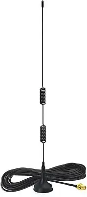 UHF VHF Magnetic Base Radio Antenna SMA Connector for CB Ham Radio Walkie Talkie