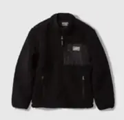 Eddie Bauer Black Unisex Kids' Chilali Fleece Jacket Zipped Pockets Size L (14)
