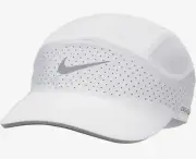 NEW NIKE [L/XL] Adult Unisex DRI-FIT ADV FLY Run/Tennis Hat/Cap-White FB5681-100