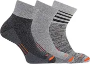 [MERRELL] Men's and Women's Merino Wool Work Socks-3 Pair Pack-Arch Support