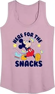 [Disney] Mickey & Friends - Here for The Snacks - Women's Racerback Tank Top - Size Small