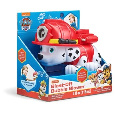 Nickelodeon Paw Patrol Blast Off Bubble Blower Machine - Marshall - NEW SEALED