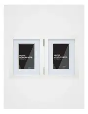 [Vue] White Double Photo Frame 15x20cm