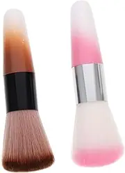 HONMEET Nail Art Fingernail Dust Brush Makeup Powder Blush Brush Set Nail Dust Cleaner Beauty Tool