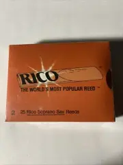 RICO SOPRANO SAXOPHONE SAX REEDS STRENGHT 2 (25 REEDS) UNOPENED BOX